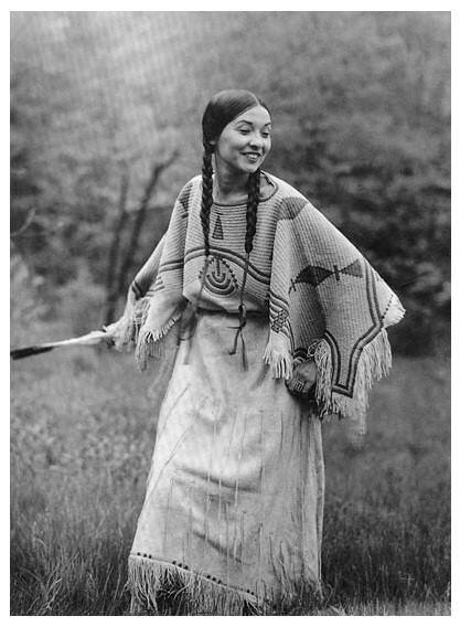 Te Ata dancing, likely captured during a camp for inner-city youth at Bear Mountain State Park. For numerous summers, she personified the beauty, humor, and wisdom rooted in tribal traditions and storytelling, enchanting campers with her artistic expression.